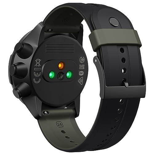ANBEST 24mm Armband Kompatibel mit Suunto 9/9 Baro Armband, Silikon Sport Ersatzarmband für Suunto 7/ D5/ Spartan Sport Wrist HR Uhrenarmband mit Metall Druckknopf & Anti Loss Ring ANBEST 24mm Armband Kompatibel mit Suunto 9/9 Baro Armband, Silikon Sport Ersatzarmband für Suunto 7/ D5/ Spartan Sport Wrist HR Uhrenarmband mit Metall Druckknopf & Anti Loss Ring von ANBEST
