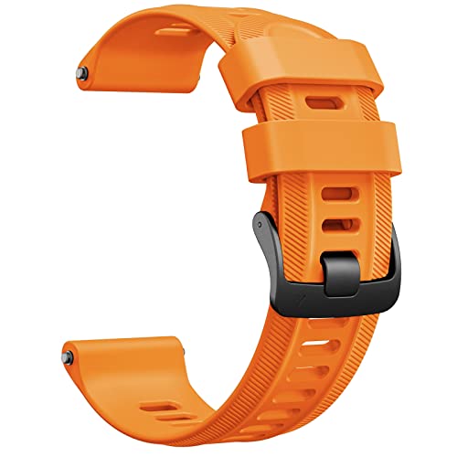 ANBEST Armbänder für Garmin Forerunner 945/955/935/EPIX 2 Armband, 22mm Silikon Ersatzarmband für Fenix 6/Forerunner 965/745/Approach S62/S60 Armbänder, Orange von ANBEST