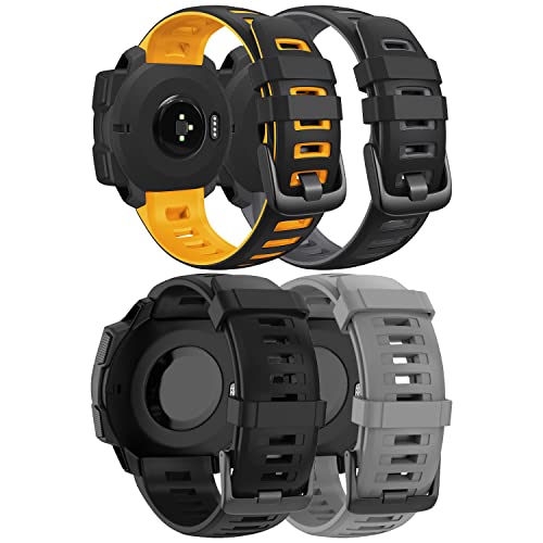 ANBEST Armbändern Kompatibel mit Garmin Instinct/Instinct 2 Armband, Weiches Silikon Uhrenarmband Sport Ersatzarmband für Garmin Instinct Smart Watch von ANBEST