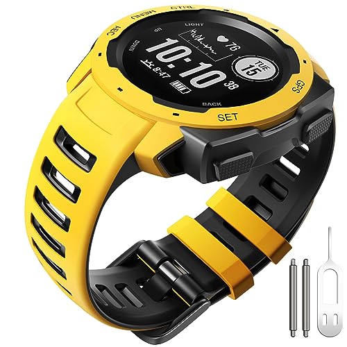 ANBEST Armbändern Kompatibel mit Garmin Instinct/Instinct 2 Armband, Weiches Silikon Uhrenarmband Sport Ersatzarmband für Garmin Instinct Tactical/Tide/Solar ANBEST Armbändern Kompatibel mit Garmin Instinct/Instinct 2 Armband, Weiches Silikon Uhrenarmband Sport Ersatzarmband für Garmin Instinct Tactical/Tide/Solar von ANBEST
