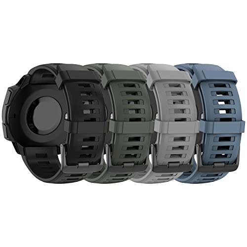 ANBEST Armbändern Kompatibel mit Garmin Instinct/Instinct 2 Armband, Weiches Silikon Uhrenarmband Sport Ersatzarmband für Garmin Instinct von ANBEST