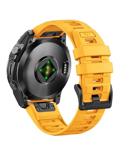 ANBEST Armband für Garmin Fenix 6X/6X Pro/8 51mm/7X/7X Pro/3, Garmin Epix Pro Gen 2 51mm ersatzarmband 26mm Quick-fit Silikon für Fenix 5X/5X Plus/Descent MK1/MK 2i/MK 2 ANBEST Armband für Garmin Fenix 6X/6X Pro/8 51mm/7X/7X Pro/3, Garmin Epix Pro Gen 2 51mm ersatzarmband 26mm Quick-fit Silikon für Fenix 5X/5X Plus/Descent MK1/MK 2i/MK 2 von ANBEST