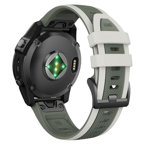 ANBEST Armband für Garmin Fenix 6X Pro/Fenix 7X Pro/Fenix 5X/6X/7X Armband, 26 mm Quick Fit Ersatzarmband aus Silikon für Garmin Enduro 2/Epix Pro 51 mm/Descent MK3/MK2/MK1 ANBEST Armband für Garmin Fenix 6X Pro/Fenix 7X Pro/Fenix 5X/6X/7X Armband, 26 mm Quick Fit Ersatzarmband aus Silikon für Garmin Enduro 2/Epix Pro 51 mm/Descent MK3/MK2/MK1 von ANBEST