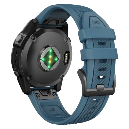 ANBEST Armband für Garmin Fenix 6X Pro/Fenix 7X Pro/Fenix 5X/6X/7X Armband, 26 mm Quick Fit Ersatzarmband aus Silikon für Garmin Enduro 2/Epix Pro 51 mm/Descent MK3/MK2/MK1 ANBEST Armband für Garmin Fenix 6X Pro/Fenix 7X Pro/Fenix 5X/6X/7X Armband, 26 mm Quick Fit Ersatzarmband aus Silikon für Garmin Enduro 2/Epix Pro 51 mm/Descent MK3/MK2/MK1 von ANBEST