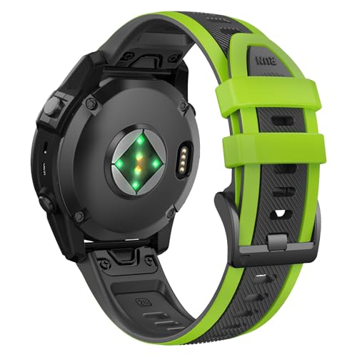 ANBEST Armband für Garmin Fenix 6X Pro/Fenix 7X Pro/Fenix 5X/6X/7X Armband, 26 mm Quick Fit Ersatzarmband aus Silikon für Garmin Enduro 2/Epix Pro 51 mm/Descent MK3/MK2/MK1 ANBEST Armband für Garmin Fenix 6X Pro/Fenix 7X Pro/Fenix 5X/6X/7X Armband, 26 mm Quick Fit Ersatzarmband aus Silikon für Garmin Enduro 2/Epix Pro 51 mm/Descent MK3/MK2/MK1 von ANBEST