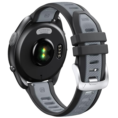 ANBEST Armband für Garmin Vivoactive 5/3/Forerunner 245/165/645 Armband-20mm, Ersatz-Silikon-Armband für Garmin Venu/Venu 2 Plus/Venu SQ 2 Armband ANBEST Armband für Garmin Vivoactive 5/3/Forerunner 245/165/645 Armband-20mm, Ersatz-Silikon-Armband für Garmin Venu/Venu 2 Plus/Venu SQ 2 Armband von ANBEST