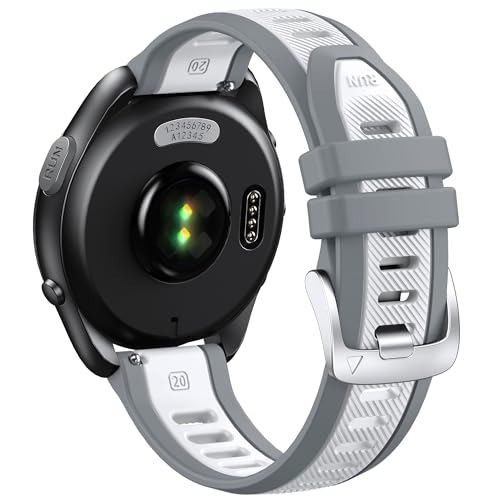 ANBEST Armband für Garmin Vivoactive 5/3/Forerunner 245/165/645 Armband-20mm, Ersatz-Silikon-Armband für Garmin Venu/Venu 2 Plus/Venu SQ 2 Armband ANBEST Armband für Garmin Vivoactive 5/3/Forerunner 245/165/645 Armband-20mm, Ersatz-Silikon-Armband für Garmin Venu/Venu 2 Plus/Venu SQ 2 Armband von ANBEST