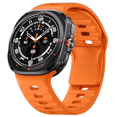 ANBEST Armband für Samsung Galaxy Watch Ultra Armband 47 mm, Weiches Silikon Uhrenarmband mit Verstellbarer Dornschließe für Galaxy Watch Ultra Sport Ersatzarmband ANBEST Armband für Samsung Galaxy Watch Ultra Armband 47 mm, Weiches Silikon Uhrenarmband mit Verstellbarer Dornschließe für Galaxy Watch Ultra Sport Ersatzarmband von ANBEST
