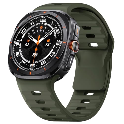 ANBEST Armband für Samsung Galaxy Watch Ultra Armband 47 mm, Weiches Silikon Uhrenarmband mit Verstellbarer Dornschließe für Galaxy Watch Ultra Sport Ersatzarmband ANBEST Armband für Samsung Galaxy Watch Ultra Armband 47 mm, Weiches Silikon Uhrenarmband mit Verstellbarer Dornschließe für Galaxy Watch Ultra Sport Ersatzarmband von ANBEST