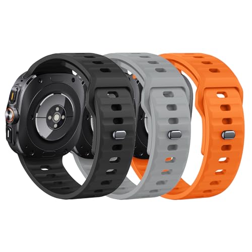 ANBEST Armband für Samsung Galaxy Watch Ultra Armband 47 mm, Weiches Silikon Uhrenarmband mit Verstellbarer Dornschließe für Galaxy Watch Ultra Sport Ersatzarmband ANBEST Armband für Samsung Galaxy Watch Ultra Armband 47 mm, Weiches Silikon Uhrenarmband mit Verstellbarer Dornschließe für Galaxy Watch Ultra Sport Ersatzarmband von ANBEST
