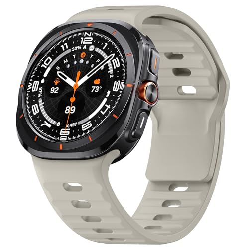 ANBEST Armband für Samsung Galaxy Watch Ultra Armband 47 mm, Weiches Silikon Uhrenarmband mit Verstellbarer Dornschließe für Galaxy Watch Ultra Sport Ersatzarmband von ANBEST