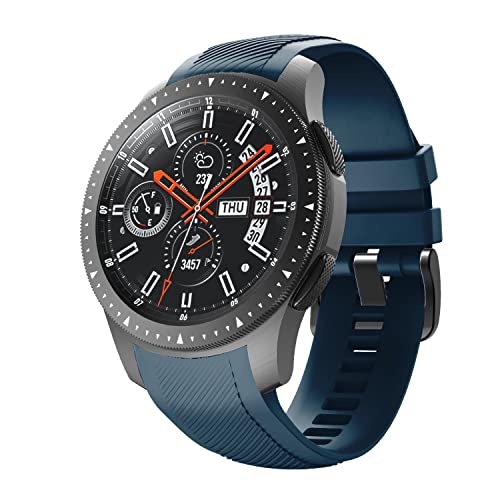 ANBEST Armband für Samsung Gear S3 Frontier/Galaxy Watch 46mm 2019 Silikon Nahtlose Verbindung Ersatz Armband für Gear S3 Classic Armband, Stein ANBEST Armband für Samsung Gear S3 Frontier/Galaxy Watch 46mm 2019 Silikon Nahtlose Verbindung Ersatz Armband für Gear S3 Classic Armband, Stein von ANBEST