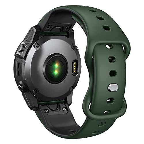 ANBEST Ersatzarmband Kompatibel mit Garmin Fenix 7/Fenix 6/Fenix 5 Armband, 22mm Quick Fit Silikon Schmetterlingsschnalle Uhrenarmband für Epix 2/Forerunner 955/Forerunner 945 ANBEST Ersatzarmband Kompatibel mit Garmin Fenix 7/Fenix 6/Fenix 5 Armband, 22mm Quick Fit Silikon Schmetterlingsschnalle Uhrenarmband für Epix 2/Forerunner 955/Forerunner 945 von ANBEST