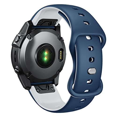 ANBEST Ersatzarmband Kompatibel mit Garmin Fenix 7/Fenix 6/Fenix 5 Armband, 22mm Quick Fit Silikon Schmetterlingsschnalle Uhrenarmband für Epix 2/Forerunner 955/Forerunner 945 ANBEST Ersatzarmband Kompatibel mit Garmin Fenix 7/Fenix 6/Fenix 5 Armband, 22mm Quick Fit Silikon Schmetterlingsschnalle Uhrenarmband für Epix 2/Forerunner 955/Forerunner 945 von ANBEST