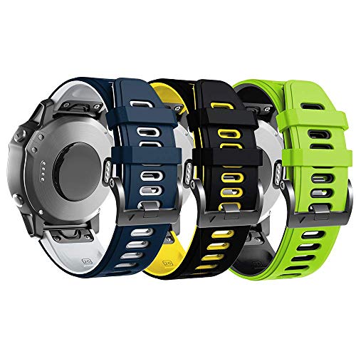 ANBEST Kompatibel mit Fenix 6X/Fenix 5X/Fenix 7X Armband, Silikon Band Schnelle Passform 26 Ersatzarmband für Fenix 5X Plus/Enduro/Descent MK2/Descent MK 2i/Fenix 3 Uhrenarmband ANBEST Kompatibel mit Fenix 6X/Fenix 5X/Fenix 7X Armband, Silikon Band Schnelle Passform 26 Ersatzarmband für Fenix 5X Plus/Enduro/Descent MK2/Descent MK 2i/Fenix 3 Uhrenarmband von ANBEST