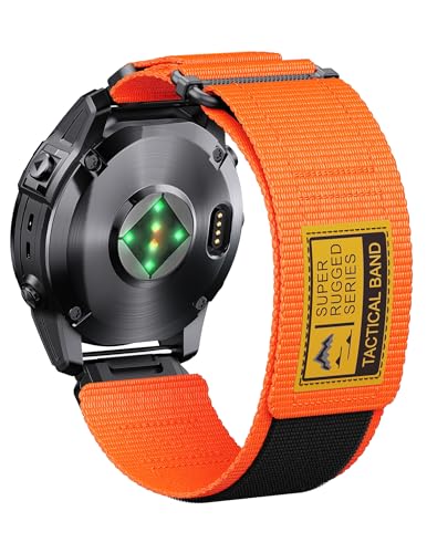 ANBEST Kompatibel mit Garmin Fenix 7X Armband für Fenix 8 51mm/7X PRO/6X/6X PRO/5X/3 HR Armband, Ersatzarmbänder Quickfit 26mm Nylon Tactix Delta für Epix Pro 51mm/Enduro/Descent MK 3 51mm Armband ANBEST Kompatibel mit Garmin Fenix 7X Armband für Fenix 8 51mm/7X PRO/6X/6X PRO/5X/3 HR Armband, Ersatzarmbänder Quickfit 26mm Nylon Tactix Delta für Epix Pro 51mm/Enduro/Descent MK 3 51mm Armband von ANBEST