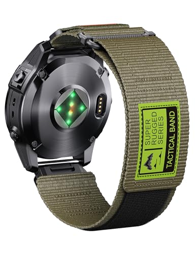 ANBEST Kompatibel Mit Garmin Fenix 7X/8 51mm/7X PRO/6X/6X PRO/5X/3 HR Armband, Ersatz Quickfit 26mm Nylon für Tactix Delta/Epix Pro 51mm/Enduro/Descent MK 3 51mm ANBEST Kompatibel Mit Garmin Fenix 7X/8 51mm/7X PRO/6X/6X PRO/5X/3 HR Armband, Ersatz Quickfit 26mm Nylon für Tactix Delta/Epix Pro 51mm/Enduro/Descent MK 3 51mm von ANBEST