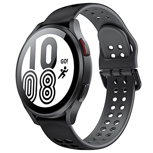 ANBEST Kompatibel mit Garmin Vivoactive 3/Venu/Forerunner 245/645/Vivomove HR Armband, Silikon Sport Ersatzarmband für Galaxy Watch 4 Uhrenarmband für Frauen & Männer, Schwarz/Grau ANBEST Kompatibel mit Garmin Vivoactive 3/Venu/Forerunner 245/645/Vivomove HR Armband, Silikon Sport Ersatzarmband für Galaxy Watch 4 Uhrenarmband für Frauen & Männer, Schwarz/Grau von ANBEST