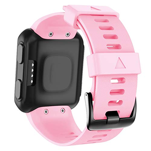 ANBEST Silikon Armband Kompatibel mit Forerunner 35/Approach S10 Armbänder, Weiches Silikon Uhrenarmband Sport Ersatzarmband für Forerunner 35/Approach S10 (Rosa) von ANBEST