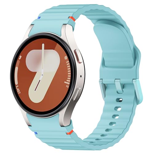 ANBEST Silikon Armband für Samsung Galaxy Watch 7 6 5 Armband 40mm 44mm, No Gap Sport Ersatzarmband mit Dekorativer Gewebter Linie für Galaxy Watch FE 40mm/Galaxy Watch 6 Classic 43mm 47mm ANBEST Silikon Armband für Samsung Galaxy Watch 7 6 5 Armband 40mm 44mm, No Gap Sport Ersatzarmband mit Dekorativer Gewebter Linie für Galaxy Watch FE 40mm/Galaxy Watch 6 Classic 43mm 47mm von ANBEST