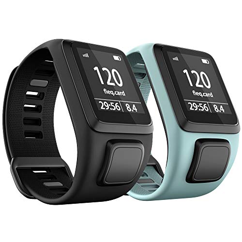 ANBEST TPU Uhrenarmband Kompatibel mit TomTom Runner 3/Spark 3/Runner 2/Adventurer 2/Golfer 2 Armband, Bequemes Armbänder für TomTom Runner 2 Music/Spark 3 Cardio, Schwarz, Blaugrün ANBEST TPU Uhrenarmband Kompatibel mit TomTom Runner 3/Spark 3/Runner 2/Adventurer 2/Golfer 2 Armband, Bequemes Armbänder für TomTom Runner 2 Music/Spark 3 Cardio, Schwarz, Blaugrün von ANBEST