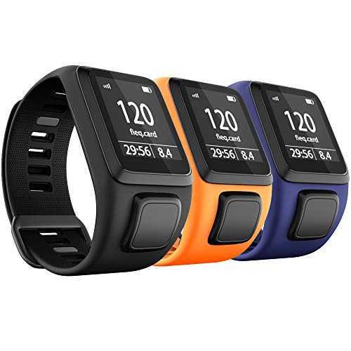 ANBEST TPU Uhrenarmband Kompatibel mit Tomtom Runner 3/Spark 3/Runner 2/Adventurer 2/Golfer 2 Armband, Bequemes Armbänder für Tomtom Runner 2 Music/Spark 3 Cardio von ANBEST