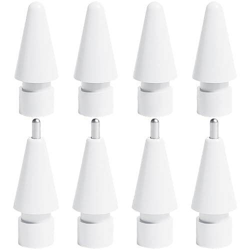 8 Stück Spitzen für Apple Pencil, Tips für Apple, Spitze für Apple Pencil 1. Generation / 2. Generation/USB-C/Pro (Spitzen 1) von ANBOO