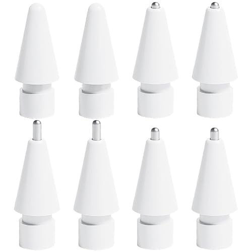 8 Stück Spitzen für Apple Pencil, Tips für Apple, Spitze für Apple Pencil 1. Generation / 2. Generation/USB-C/Pro (Spitzen 2) von ANBOO