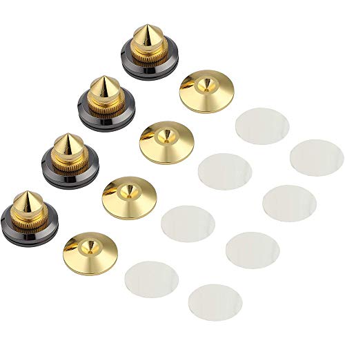 ANCLLO Lautsprecher-Ständer, Aluminium, Spike, Gold, ELZ14998 ANCLLO Lautsprecher-Ständer, Aluminium, Spike, Gold, ELZ14998 von ANCLLO