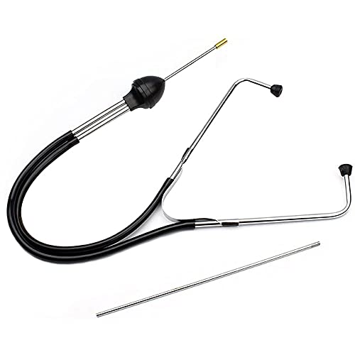 ANCLLO Mechanics Stethoscope Kit, Kfz-Motordiagnose-Testgerät für empfindliche Hörgeräte, Motortester, Auto-Edelstahl-Mechanikzylinder-Stethoskop Automotor-Diagnosewerkzeug-Hörwerkzeug von ANCLLO