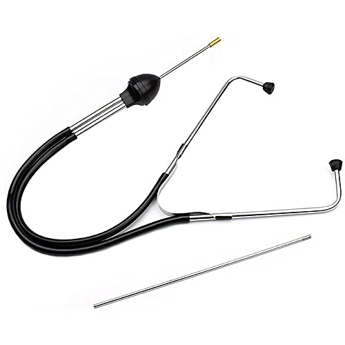 ANCLLO Mechanics Stethoscope Kit, Kfz-Motordiagnose-Testgerät für empfindliche Hörgeräte, Motortester, Auto-Edelstahl-Mechanikzylinder-Stethoskop Automotor-Diagnosewerkzeug-Hörwerkzeug ANCLLO Mechanics Stethoscope Kit, Kfz-Motordiagnose-Testgerät für empfindliche Hörgeräte, Motortester, Auto-Edelstahl-Mechanikzylinder-Stethoskop Automotor-Diagnosewerkzeug-Hörwerkzeug von ANCLLO