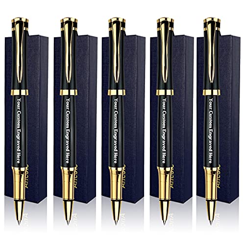 ANCOLOFIS Personalisierte Stifte, Business-Stifte, 10 extra schwarze Minen, graviert mit Ihrer Nachricht, persönliche Namen, Telefonnummer auf den Stiften, für Männer und Frauen von ANCOLOFIS