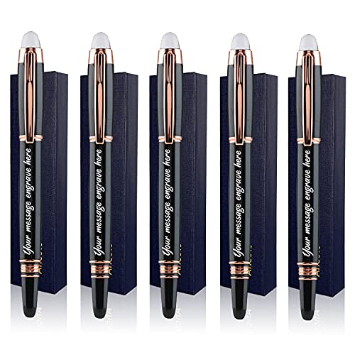 Personalisierte Executive Roller Pens Business Pens - Custom Office Pens Engraved with Your Corporate Brand or Company Logo, Perfect for Bank, Hotel Lobbies 5 PCS/Pack von ANCOLOFIS