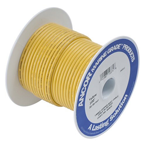 Ancor Primär- und Batteriekabel in Marinequalität, Gelb, 45,7 m, 3/0 AWG) von ANCOR
