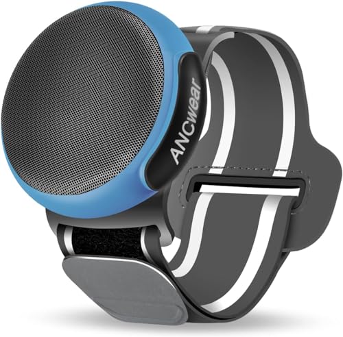 ANCwear Bluetooth Lautsprecher kabellos Mini Lautsprecher mit Bass,HD-Sound,tragbarer Lautsprecher eingebaut in Mic,9.5 Stunden Spielzeit,IPX6 wasserdicht,geeignet für Outdoor und Zuhause (blau) von ANCwear