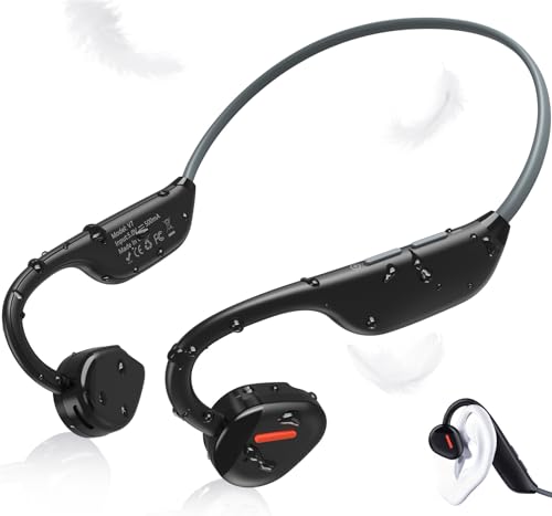 ANCwear Open Ear Kopfhörer Bluetooth 5.3, Bluetooth Kopfhörer Sport IP67 wasserdichte, Wireless Earbuds Ultraleicht 27g für Fahrradfahren Gym Running Work von ANCwear