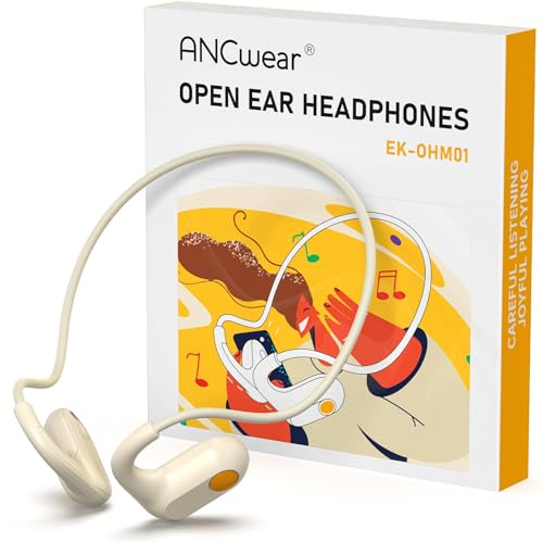 ANCwear Open Ear Kopfhörer kabellos mit sicherem Design, Laufkopfhörer, leichtes Luftleitungssystem, schweißresistent, ideal für Kinder & Schüler (milchig weiß) (milchig weiß) ANCwear Open Ear Kopfhörer kabellos mit sicherem Design, Laufkopfhörer, leichtes Luftleitungssystem, schweißresistent, ideal für Kinder & Schüler (milchig weiß) (milchig weiß) von ANCwear
