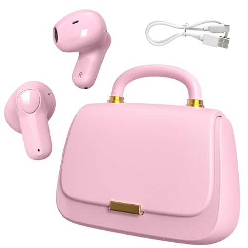 Earbuds, Bluetooth 5.3 In-Ear-Kopfhörer,13mm Treiber liefern Premium Sound Kopfhörer,22H Spielzeit True Wireless Earbuds mit Unique Mini HandBag Charging Case,Perfekt für Fashion-Forward Frauen,Teens Earbuds, Bluetooth 5.3 In-Ear-Kopfhörer,13mm Treiber liefern Premium Sound Kopfhörer,22H Spielzeit True Wireless Earbuds mit Unique Mini HandBag Charging Case,Perfekt für Fashion-Forward Frauen,Teens von ANCwear