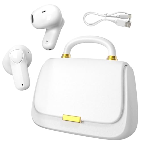 Earbuds, Bluetooth 5.3 In-Ear-Kopfhörer,13mm Treiber liefern Premium Sound Kopfhörer,22H Spielzeit True Wireless Earbuds mit Unique Mini HandBag Charging Case,Perfekt für Fashion-Forward Frauen,Teens Earbuds, Bluetooth 5.3 In-Ear-Kopfhörer,13mm Treiber liefern Premium Sound Kopfhörer,22H Spielzeit True Wireless Earbuds mit Unique Mini HandBag Charging Case,Perfekt für Fashion-Forward Frauen,Teens von ANCwear