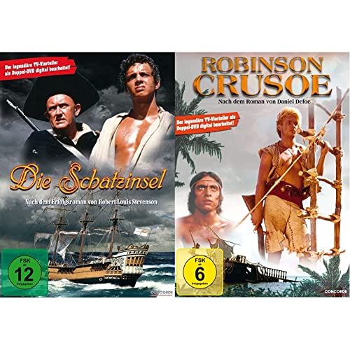 Die Schatzinsel (2 DVDs) - Die legendären TV-Vierteiler & Robinson Crusoe (2 DVDs) - Die legendären TV-Vierteiler von ANDE,MICHAEL/DEAN,IVOR
