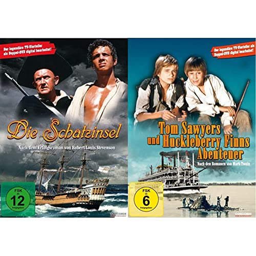 Die Schatzinsel (2 DVDs) - Die legendären TV-Vierteiler & Tom Sawyers und Huckleberry Finns Abenteuer (2 DVDs) - Die legendären TV-Vierteiler von ANDE,MICHAEL/DEAN,IVOR