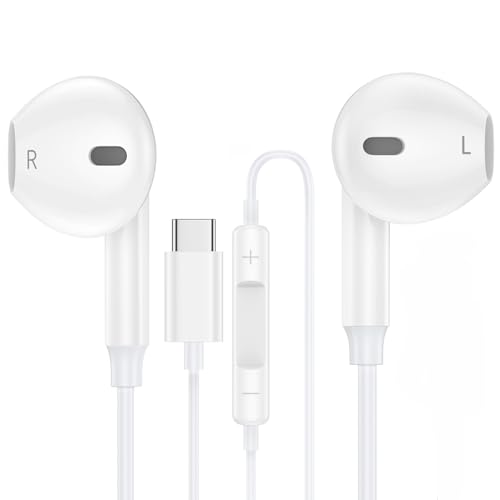 USB C Kopfhörer Wired für iPhone 16e/16/16 Pro/16 Pro Max/16 Plus/15/15 Pro Max/15 Plus, iPad Pro/Air, Typ C Ohrstöpsel in Ear Wired Earbuds Ohrhörer für Samsung Galaxy S25 S24 S23 S22 S21 S20 A56 USB C Kopfhörer Wired für iPhone 16e/16/16 Pro/16 Pro Max/16 Plus/15/15 Pro Max/15 Plus, iPad Pro/Air, Typ C Ohrstöpsel in Ear Wired Earbuds Ohrhörer für Samsung Galaxy S25 S24 S23 S22 S21 S20 A56 von ANDHOT