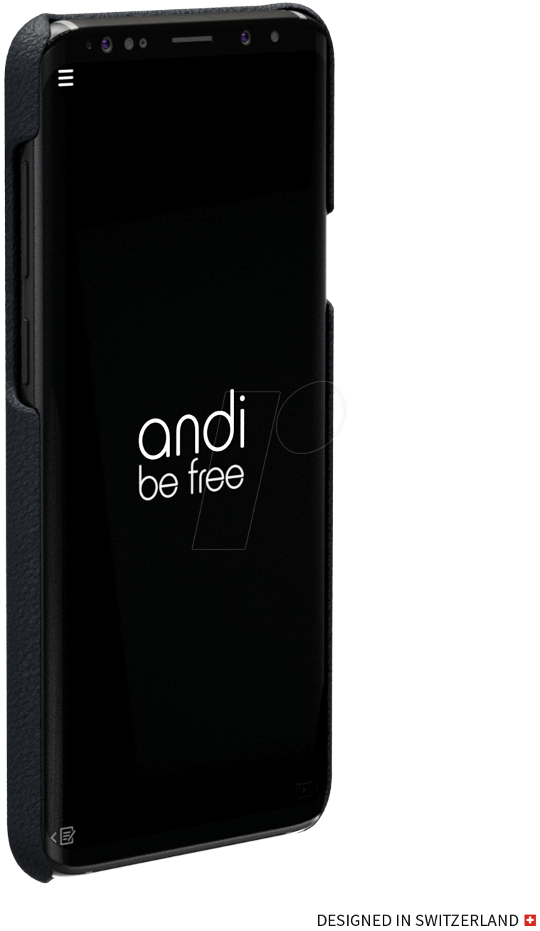 ABF S9+ COV SW - andi be free, Samsung S9 Plus Cover, Leder, schwarz von ANDI BE FREE