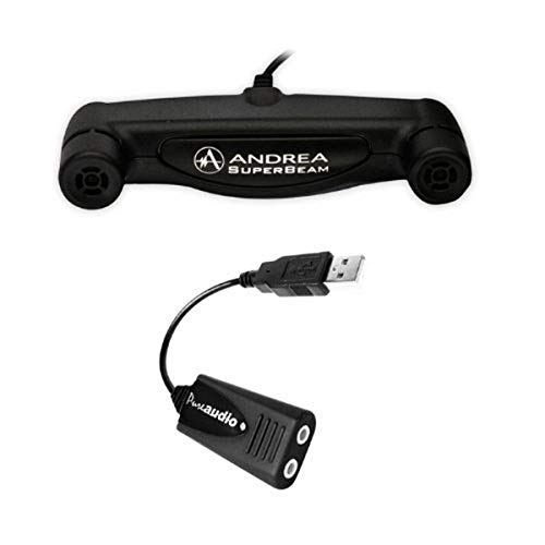Andrea Communications PureAudio C1-1021450-100 Externe Digitale USB-Soundkarte mit Superbeam Array2S Mikrofon Bundle von ANDREA