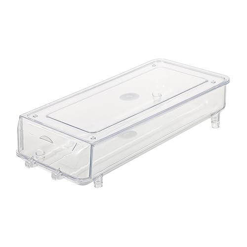 ANDRESLAD 1 Stk Eierkarton abgedeckter Eierhalter transparenter Eierbehälter storage boxes aufbwahrungs-box egg tray stapelbare Eierbehälter Küchenregal zur Aufbewahrung von Lebensmitteln von ANDRESLAD
