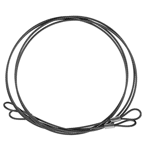 ANDRESLAD 2 Stück Geflochtene Sicherheitskabel Lanyard Security Cable Stahlbeschichteter Sicherheitsdraht Sicherheitsseil Set Double Security Cable von ANDRESLAD