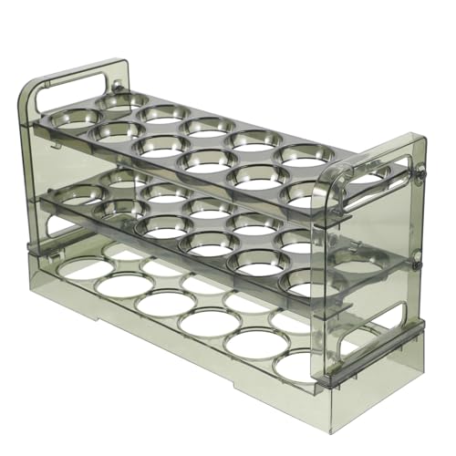 ANDRESLAD Eierkarton Eierbehälter Für Kühlschrank Kühlschrank Eierbehälter Eierregal Küchenregal Eierhalter Für Kühlschrank Kühlschranktür Eierregal Eierständer Das Haustier Grün von ANDRESLAD