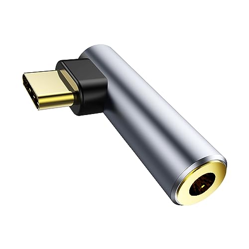 USB C auf 3.5mm Klinke Adapter ANDTOBO USB Type C auf 3.5mm Female Headphone Jack Dongle Aux Adapter DAC Stereo HiFi Rechtwinklig für iPad Pro Air 5 4, Pixel 7 Pro, Galaxy S23 S23 S23 Ultra S22 S21 von ANDTOBO