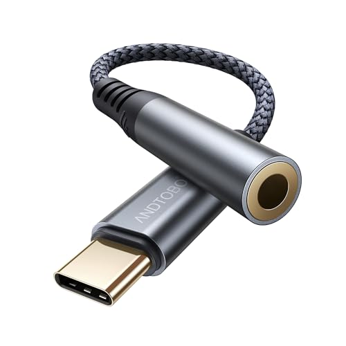 USB Typ C auf 3,5 mm Kopfhörer Adapter, USB C Klinke Adapter Kompatibel mit iPhone 16 Pro Max Plus/iPhone 15, iPad Pro, MacBook, Samsung Galaxy S24 S23 S22 S21 Ultra, Google Pixel 7/6 ect- 1 Pack USB Typ C auf 3,5 mm Kopfhörer Adapter, USB C Klinke Adapter Kompatibel mit iPhone 16 Pro Max Plus/iPhone 15, iPad Pro, MacBook, Samsung Galaxy S24 S23 S22 S21 Ultra, Google Pixel 7/6 ect- 1 Pack von ANDTOBO