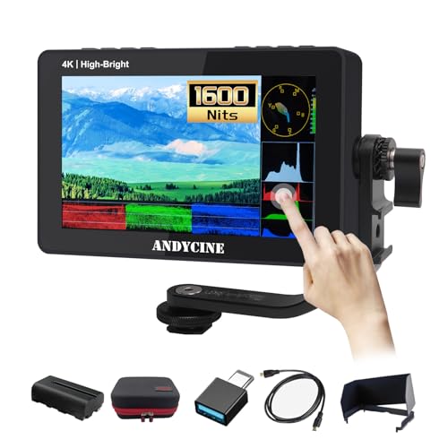 ANDYCINE A6 II 1600nits 5,5 Zoll Kamera Monitor Touchscreen Field DSLR Monitor 4K HDMI Eingang/Ausgang Full HD 1920x1080 IPS 3D-Lut Video Peaking Focus Assist ANDYCINE A6 II 1600nits 5,5 Zoll Kamera Monitor Touchscreen Field DSLR Monitor 4K HDMI Eingang/Ausgang Full HD 1920x1080 IPS 3D-Lut Video Peaking Focus Assist von ANDYCINE